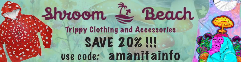 Shroom Beach clothing banner